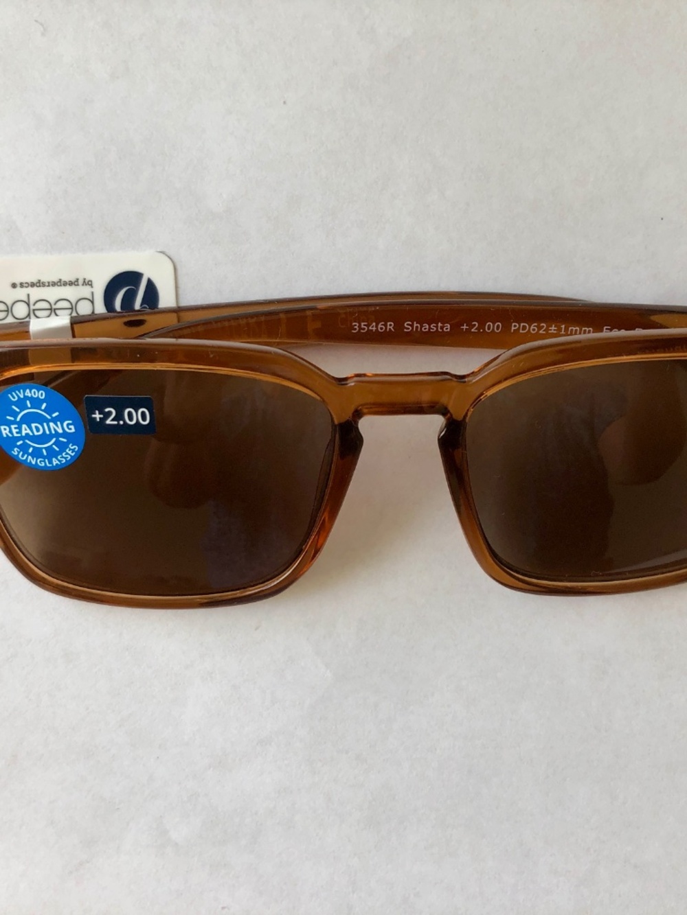New Peepers Tan Reading Sunglasses +2.00